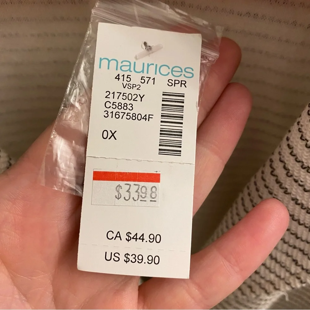 NWT Maurices Striped Knit Blazer Size 0X - Picture 4 of 5